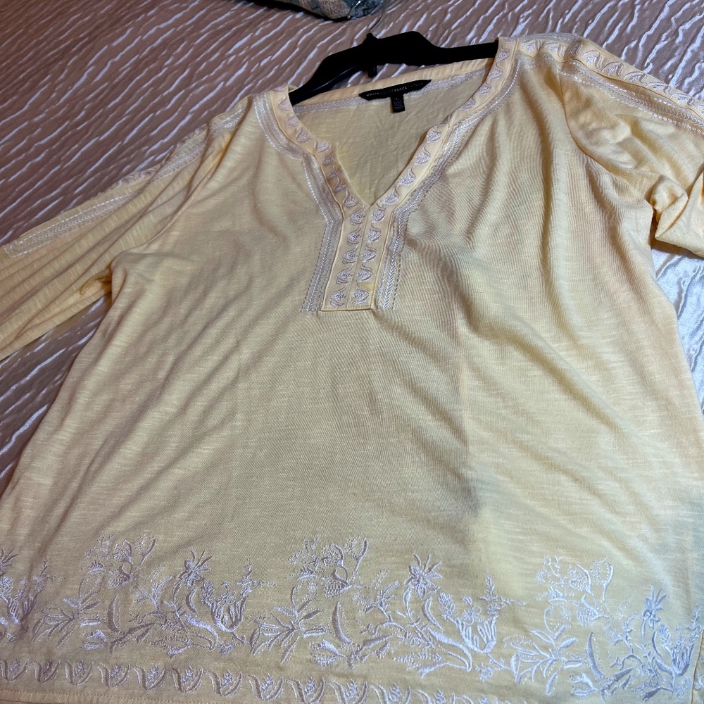 White House Black Market Womens Blouse Size L